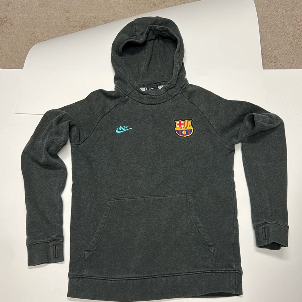 Nike Dark Gray Hoodie with Logo